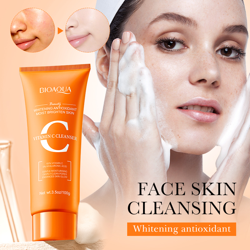 Salicylic Acid Cleanser - BIOAQUA Vitamin C Facial Cleanser Moisturizing