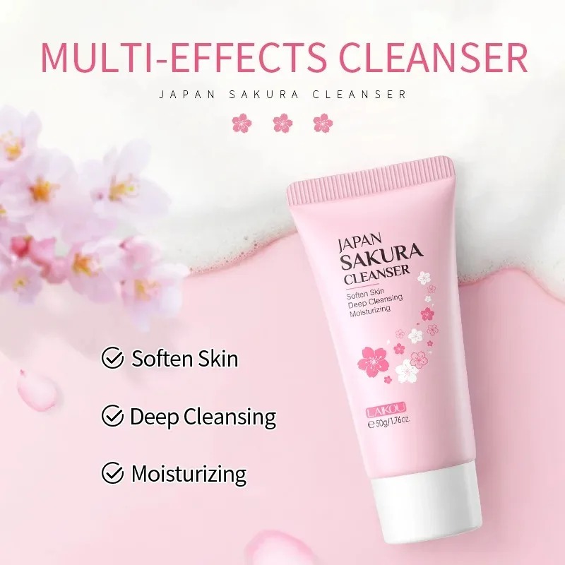 LAIKOU Sakura Cleanser Gentle  - огляд і ціна Salicylic Acid Cleanser
