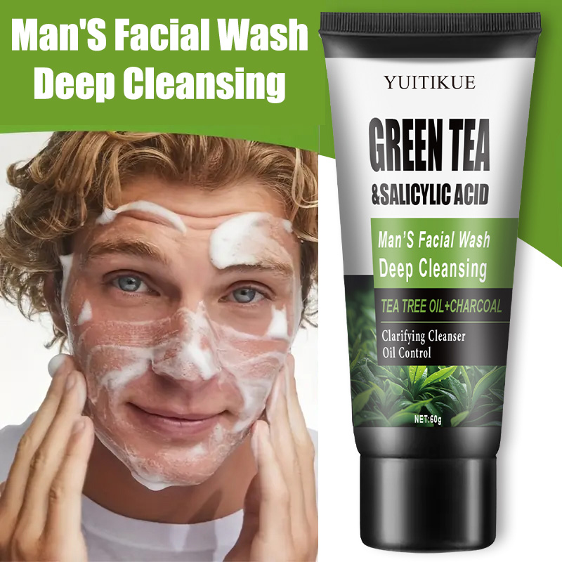 YUITIKUE Men's Facial Wash 60g - огляд і ціна Salicylic Acid Cleanser