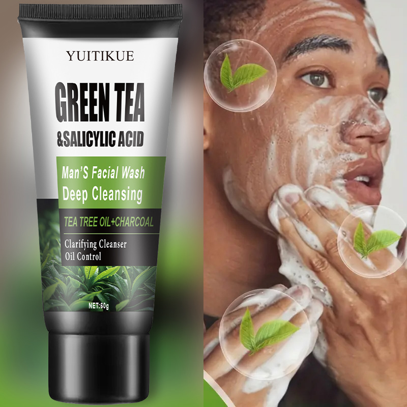 YUITIKUE Men's Facial Wash 60g - огляд і ціна Salicylic Acid Cleanser