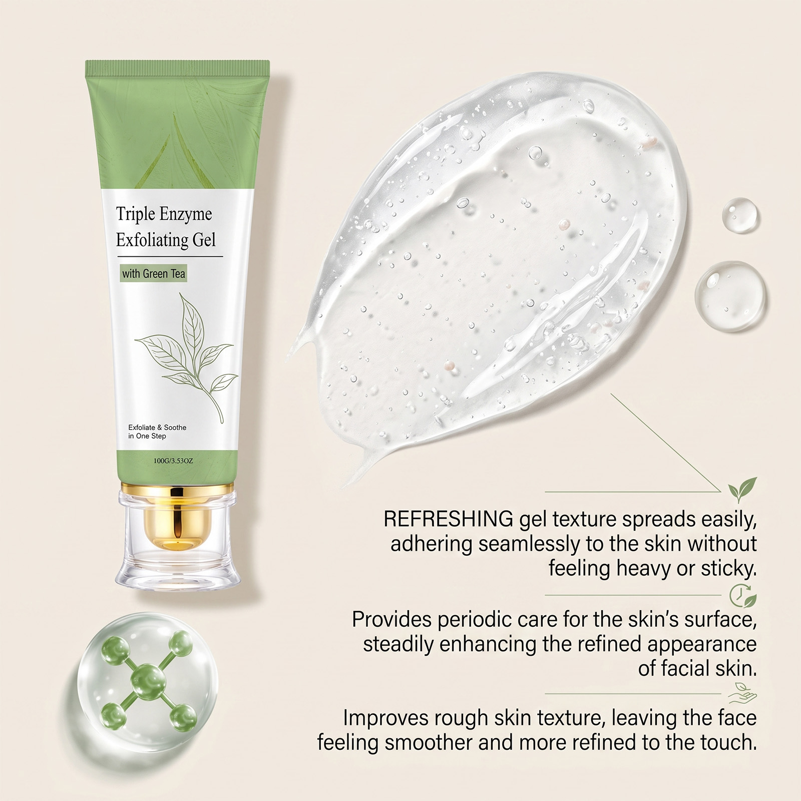 Green Tea Exfoliating Gel Deep - огляд і ціна Aha Bha Exfoliant