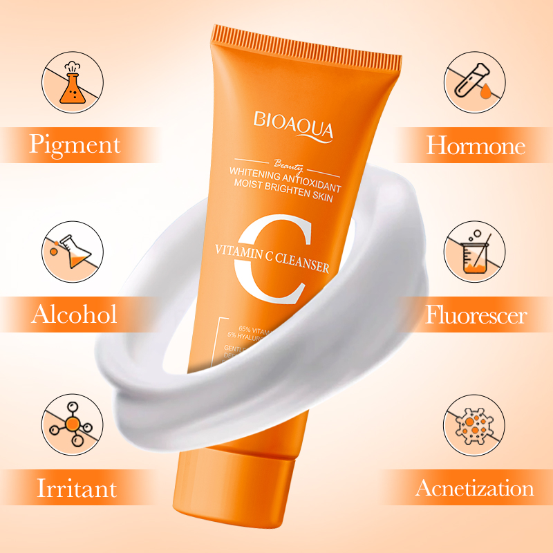 BIOAQUA Vitamin C Facial Clean - огляд і ціна Salicylic Acid Cleanser