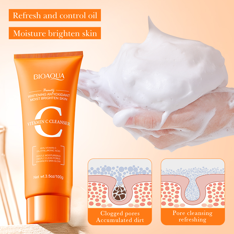 BIOAQUA Vitamin C Facial Clean - огляд і ціна Salicylic Acid Cleanser