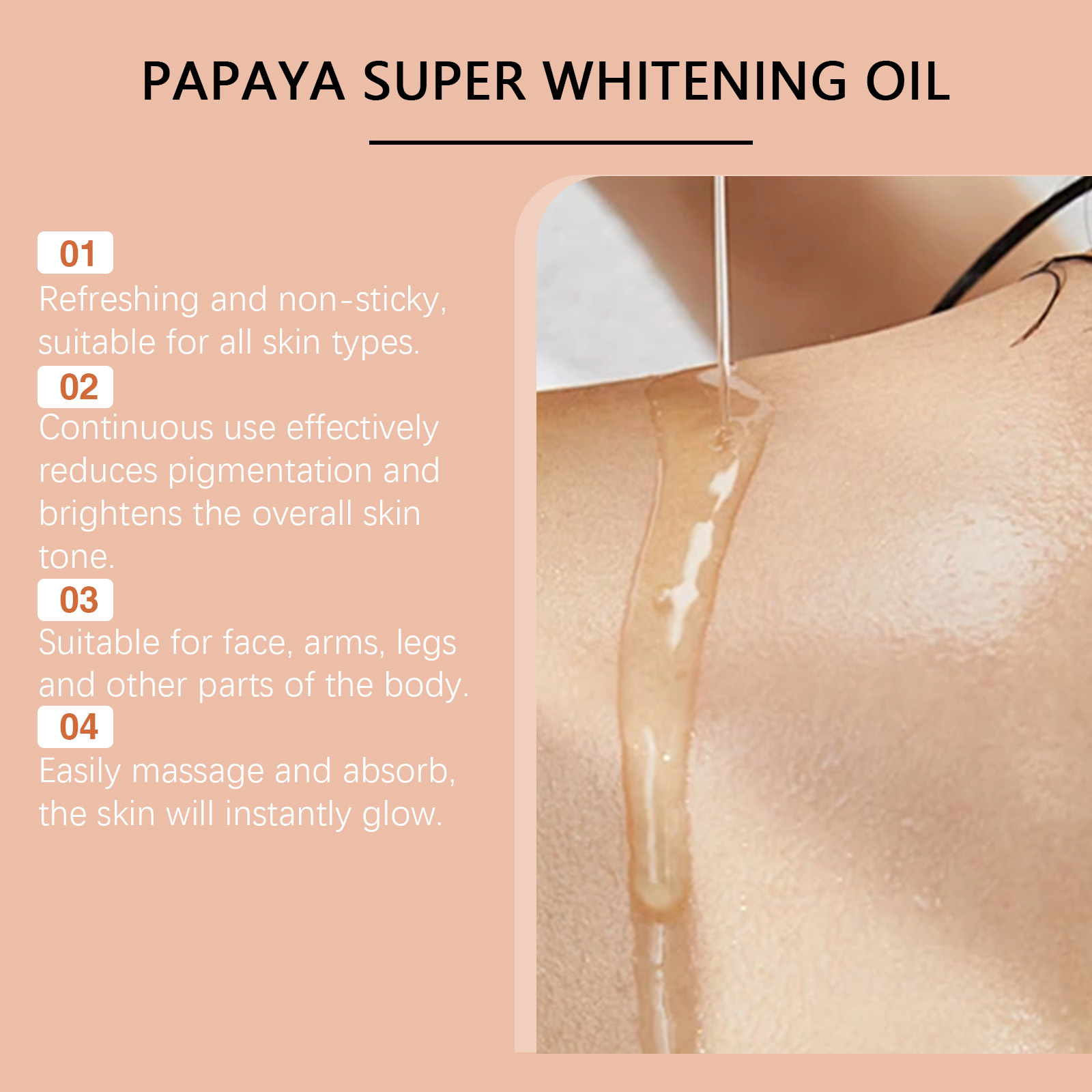Papaya Whitening Body Oil Nour - огляд і ціна Aha Bha Exfoliant